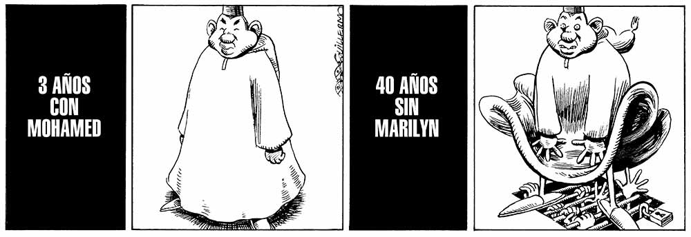 Tercer aniversario de la llegada al trono de Mohamed VI y 40 aniversario de la muerte de Marilyn Monroe.