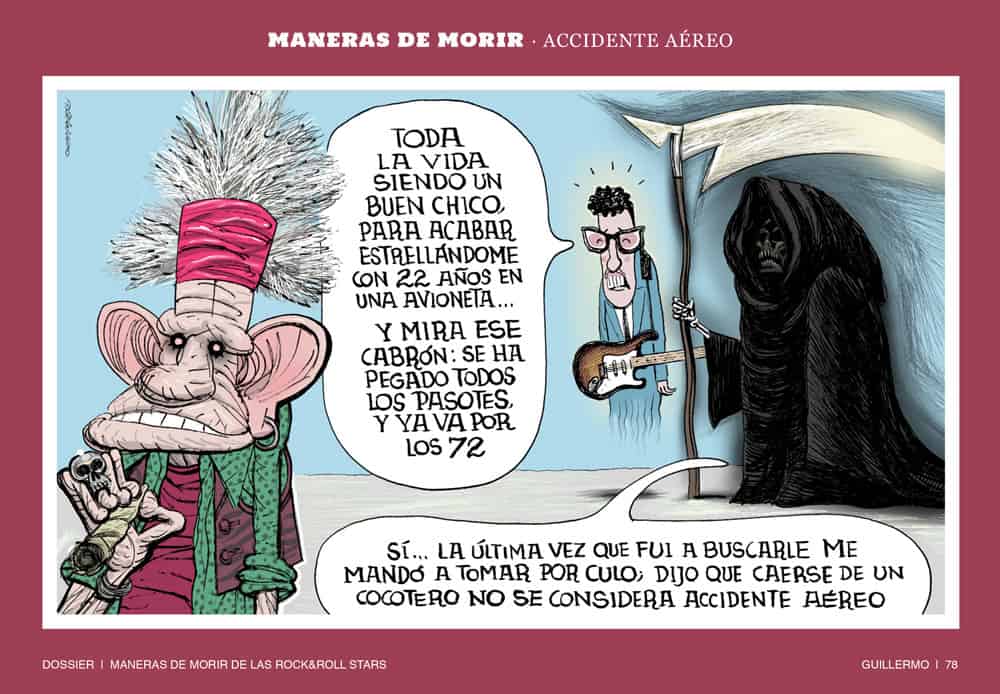 Buddy Holly y el accidente aéreo.