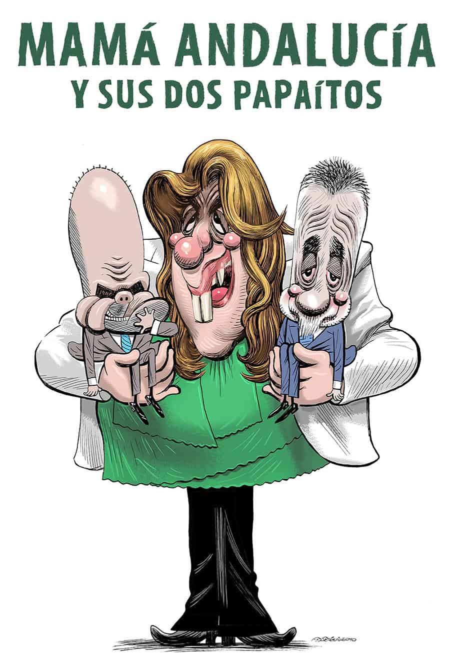 Mamá Andalucía y sus dos papaítos.