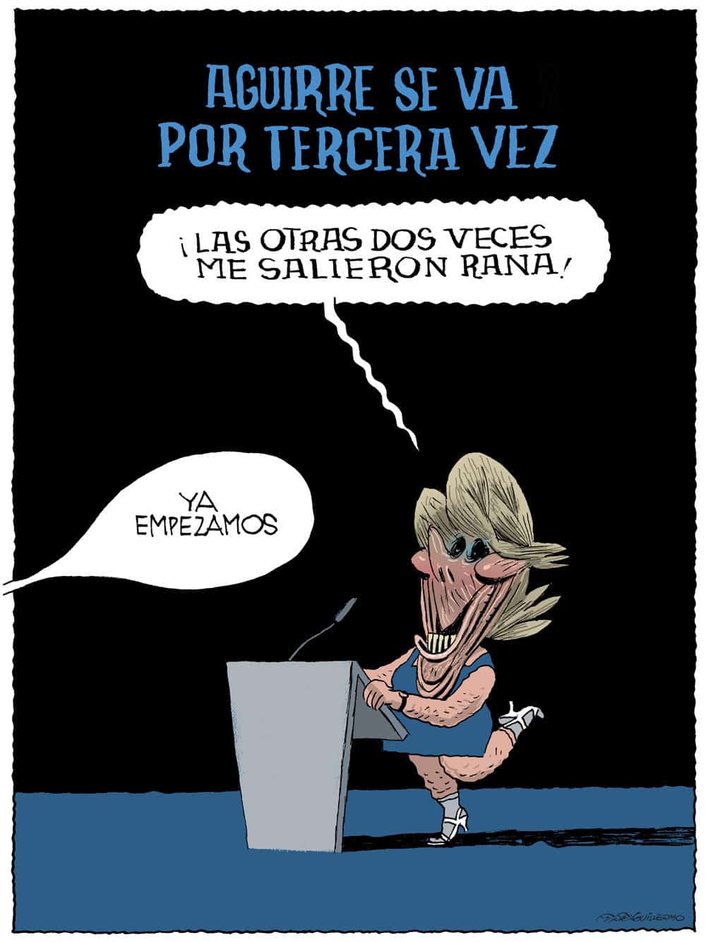 Dimite Esperanza Aguirre por tercera vez.