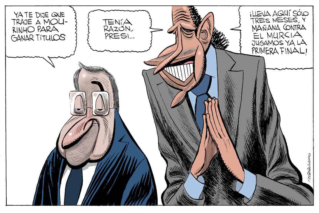 Florentino Pérez y Jorge Valdano.