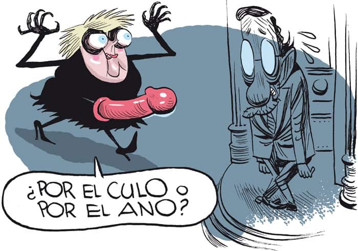 Angela Merkel llama a la puerta de Mariano Rajoy en Halloween.