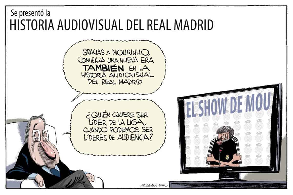 Florentino Pérez presenta la Historia Audiovisual del Real Madrid.