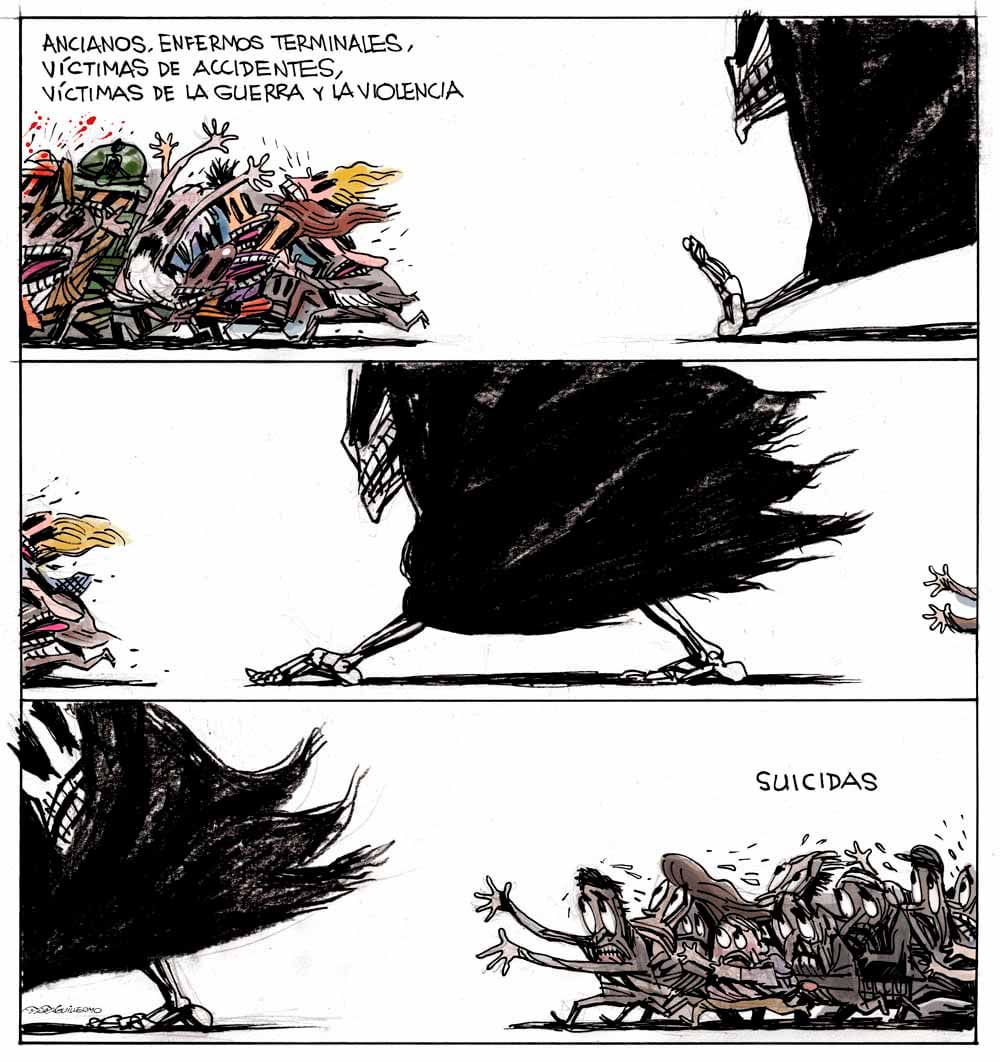 La Muerte y la persecución.